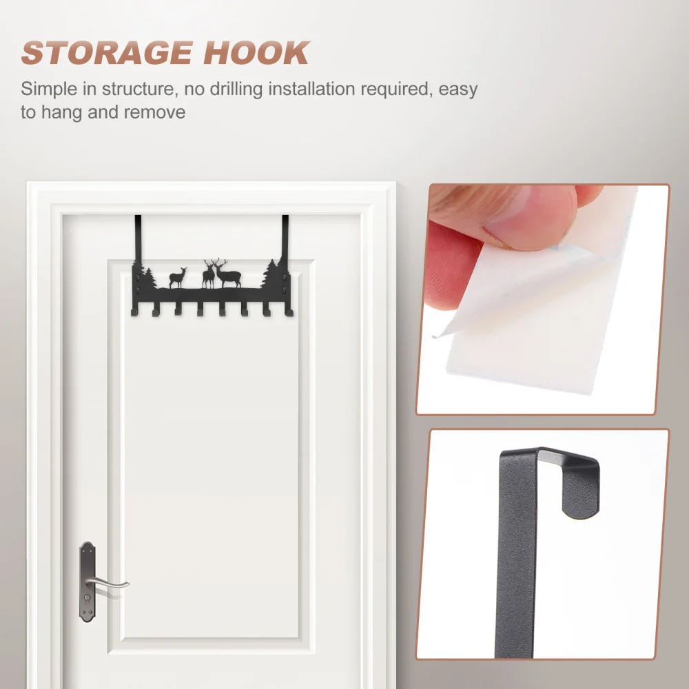 

1pc Decorative Door Hook Household Behind Door Storage Hook Door Hanger