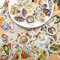 172pcs cute western food and chinese foods stickers for diary books decoration adhesive stickers self made diy stationary