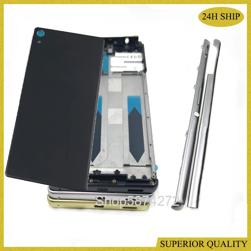 Полная передняя рамка для Sony Xperia XA Ultra C6 F3215 F3216 F3212 + Боковая направляющая с