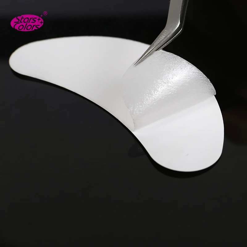 50 пар/лот тонкие гелевые накладные ресницы Серебристая упаковка коллагеновые