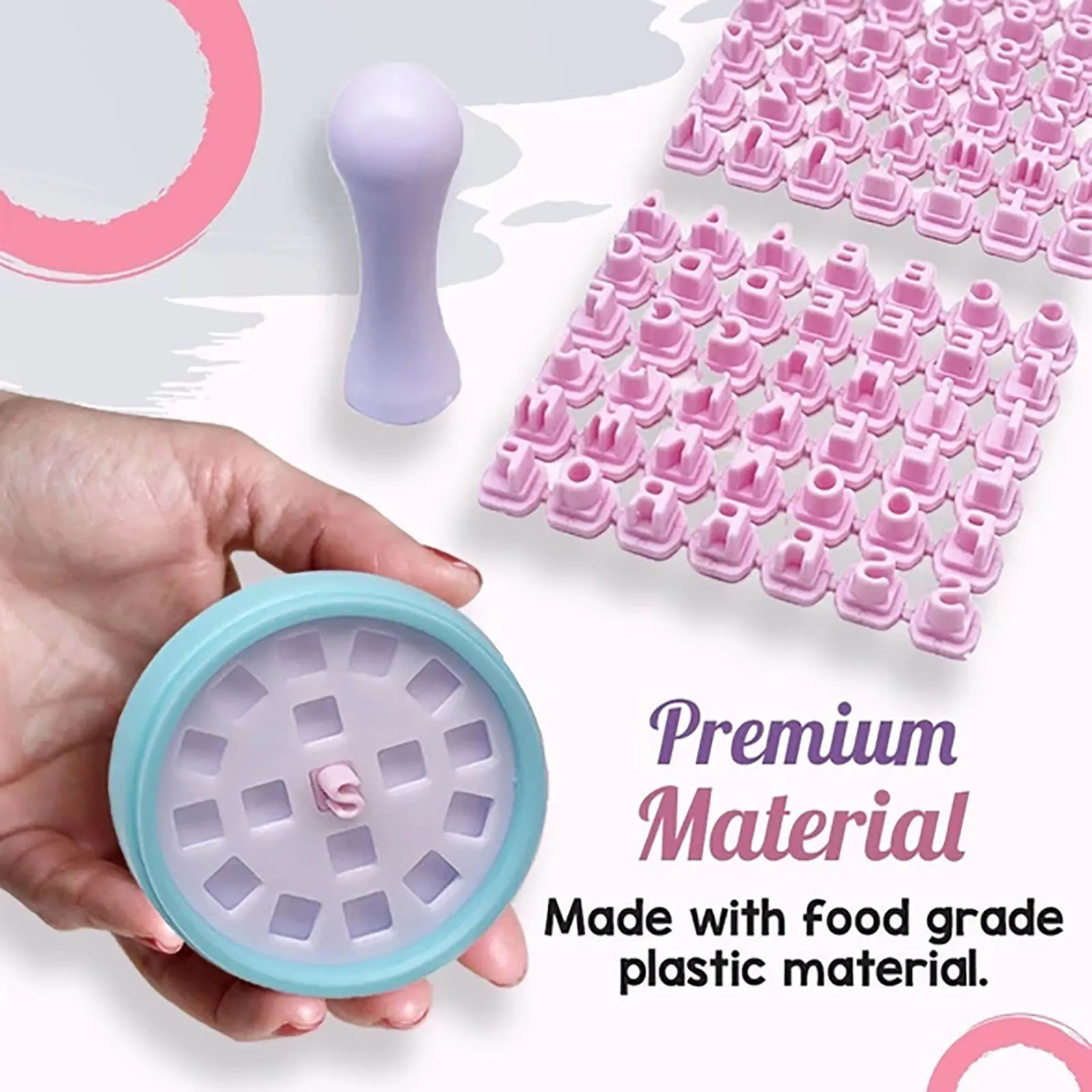 Набор сменных алфавитных штампов для печенья значок печати форма сделай сам