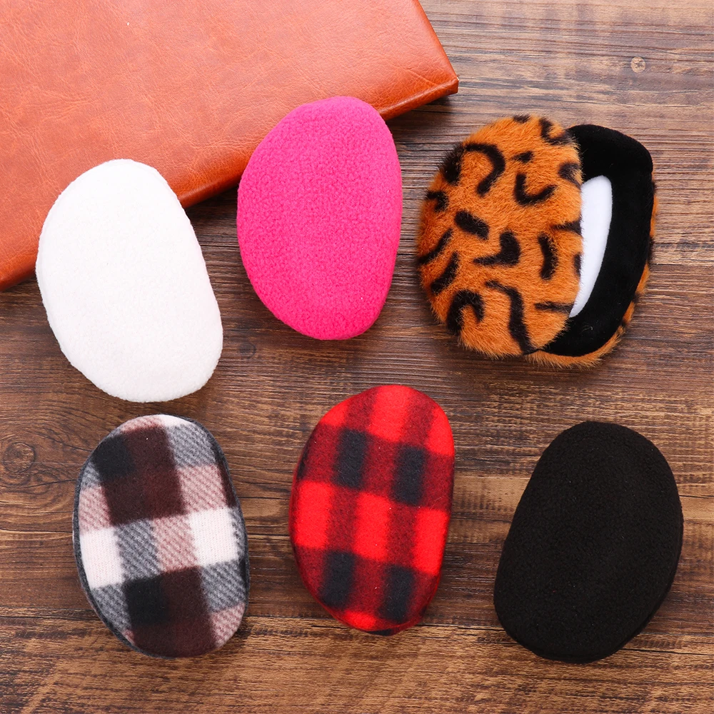 Новые Горячие зимние ветрозащитные наушники уличные без завязок флисовые