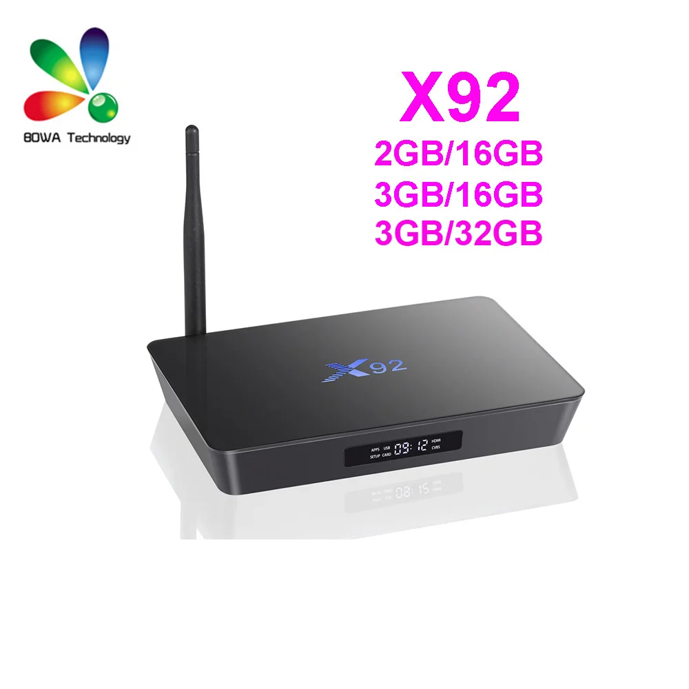 5 шт. оригинальный X92 2 ГБ/16 ГБ 3 3G/32G Android 7 1 Смарт ТВ бокс Amlogic S912 Восьмиядерный