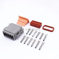 10kits female 12 pin deutsch waterproof sealed auto electrical wire connector plug sets for car dt06 12s