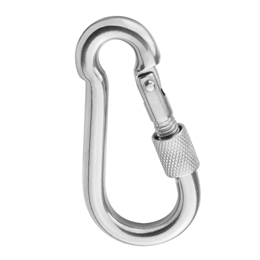 

Screwgate Carabiner Climbing Caving Scaffolding Harness Swing 500kg