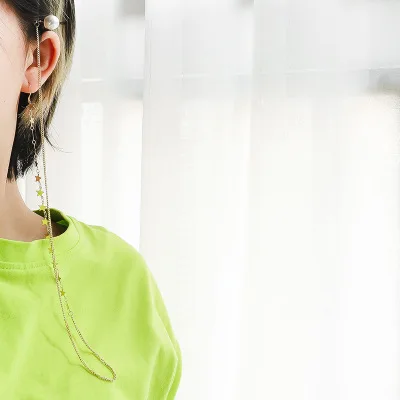 Женская Асимметричная заколка для волос с искусственным жемчугом HZ Вечерние |