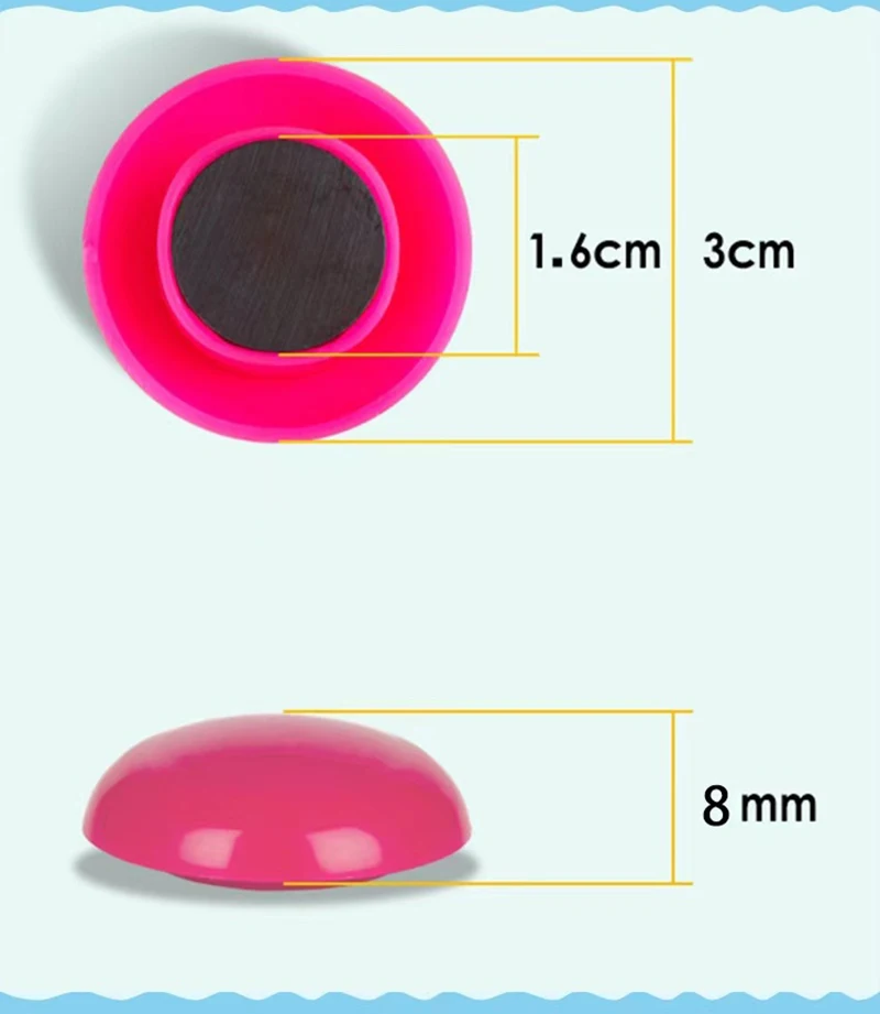 

5pcs/lot Colorful Plastic Fridge Magnets Whiteboard Sticker Refrigerator Magnets For Kids kitchen Gadgets Home Decor Decoration