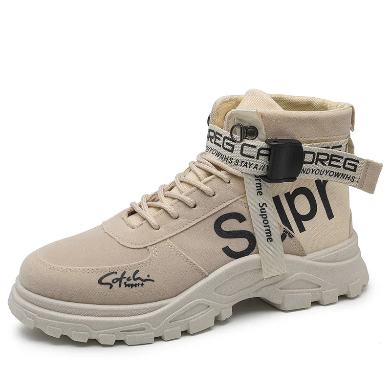 

2020 New Men's Sneakers New High-top Canvas Shoes Martin Boots Sports Casual Board Shoes Tooling Men's Shoes
