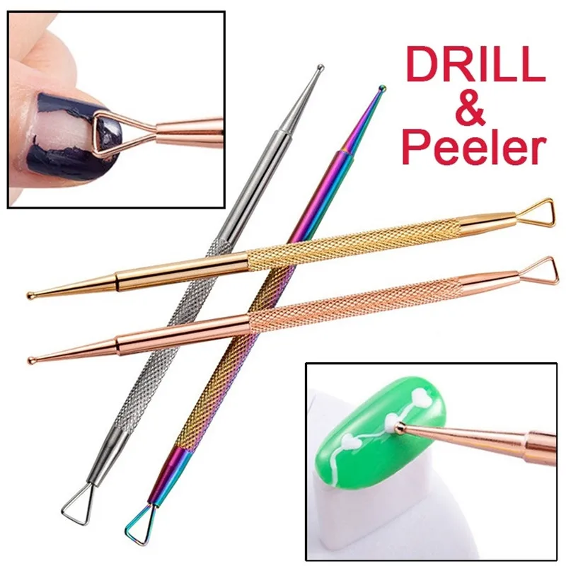 1 шт. маникюрные инструменты для ногтей точечной фиксацией в горошек УФ гель