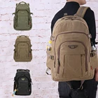 Мужской холщовый рюкзак в стиле милитари, ранцы для путешествий с отделением для ноутбука, винтажные школьные ранцы для колледжа