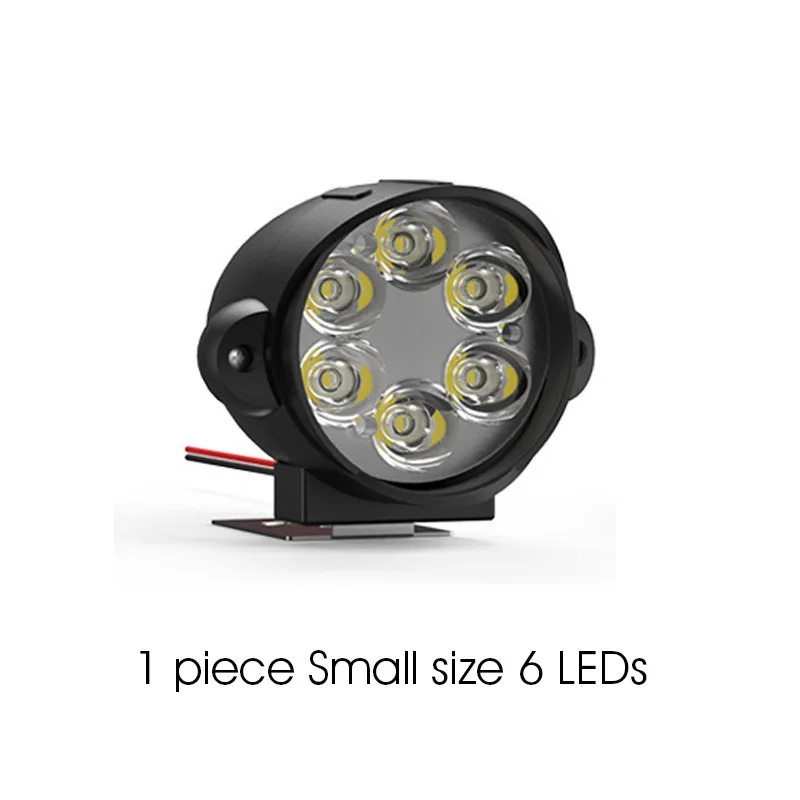 6 LEDs 5 дюймов 54 Вт 5 дюймов 144 Вт высокомощное водонепроницаемое внедорожный Автомобильный светодиодный рабочий светильник 12v 24v белый янтарь - Цвет: 6 LEDs