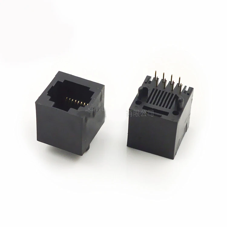 Kaufen 1000 Stücke RJ45 Stecker Vertikale 52-8P8C Weibliche Kunststoff Kabel Outlet Kunststoff Buchse RJ45 Buchse 180