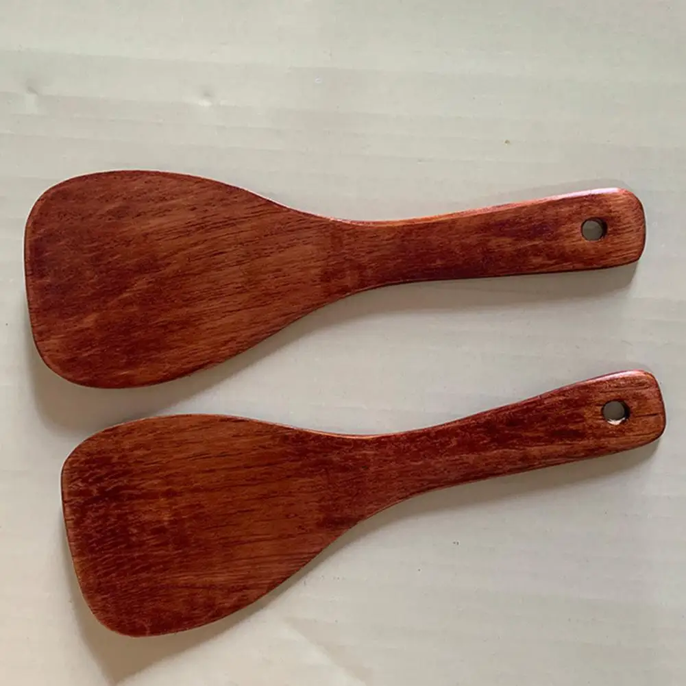 

Wooden Spatula Practical No Burrs Eco-friendly Wood Kitchen Utensils Wooden Rice Spatula Wood Rice Paddle