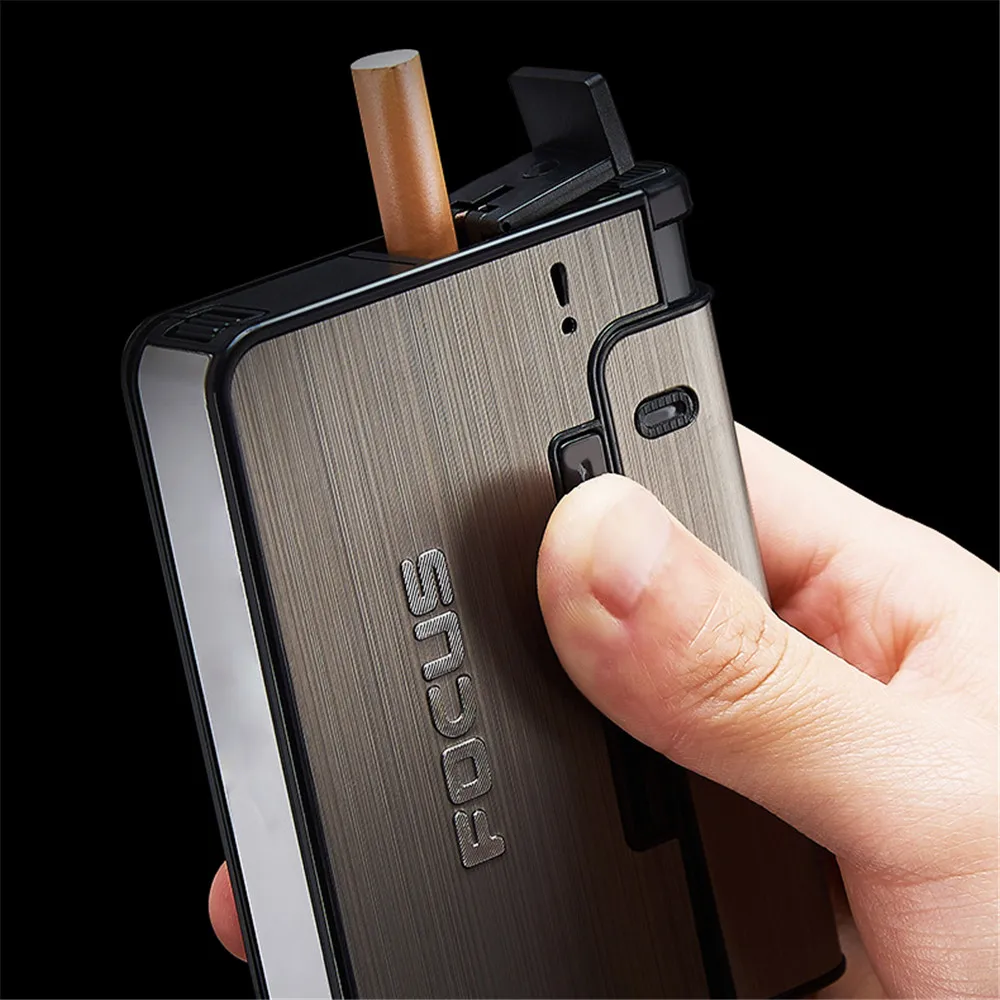 Чехол для сигарет s с зажигалкой 10 автоматический чехол защитой - Цена: 371.9