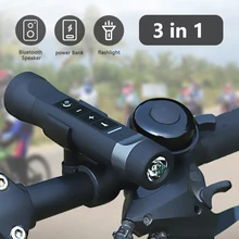 Speaker Portable Outdoor Loudspeaker Bicycle Bluetooth-compatible Wireless 3W Speaker With Flashlight Power Bank Bike Mount