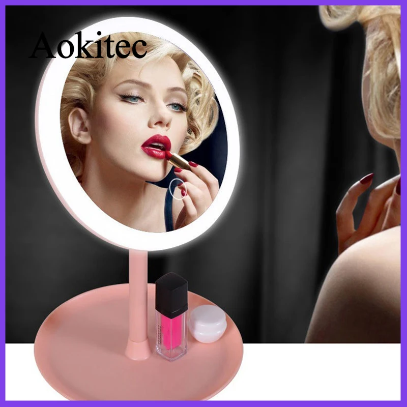 Зеркало для макияжа светодиодный светильник 5X Увеличительное регулируемое