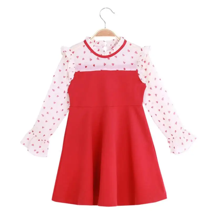 От 3 до 14 лет Демисезонный школьное платье принцессы для девочек с длинными