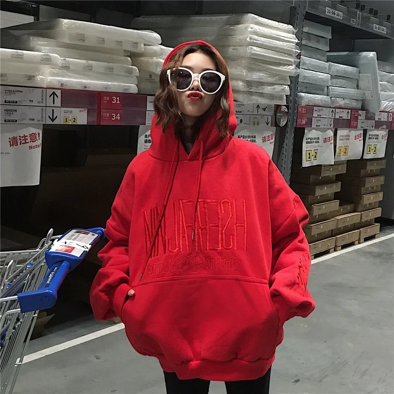Joinyouth Harajuku корейские толстовки осень зима теплые пуловеры Свободные Твердые