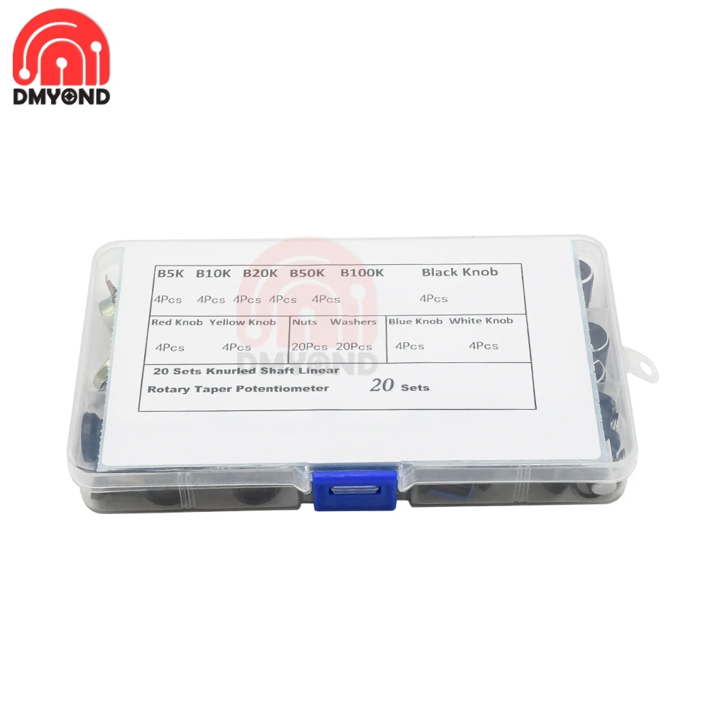 20 шт./кор. WH148 линейный потенциометр с фокусным расстоянием 25 мм вал гайки &amp шайбы