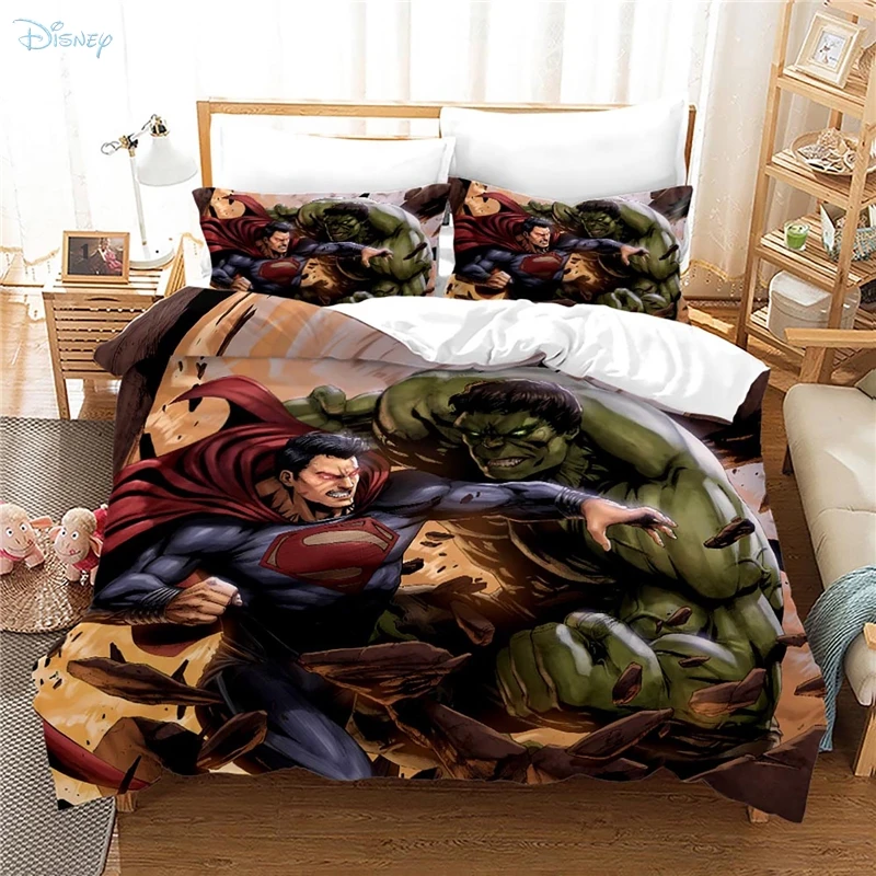 С героями мультфильмов Халк 3d пододеяльник наволочка для взрослых и детей одежда