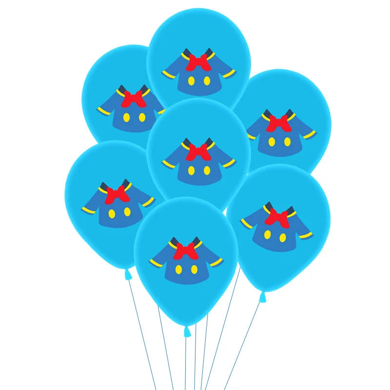 10/20 шт. Дональд Дак воздушные шары Happy День рождения Декор Baby Shower поставки детский