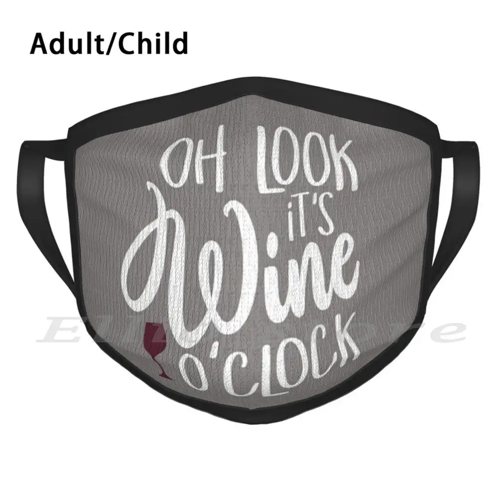 

Моющаяся антипылевая маска-шарф Oh Look It's Wine для любителей вина