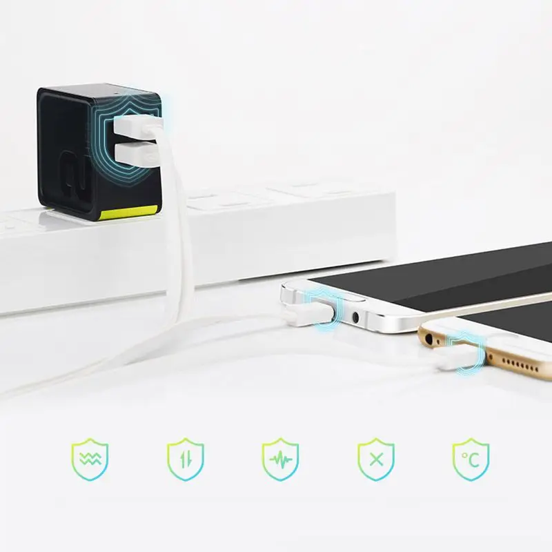 США ЕС вилка USB зарядное устройство путешествия Мощность конвертер маленький