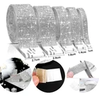 1 ярд, самоклеящиеся стразы-наклейки, Блестящие кристаллы, лента, алмазные драгоценные камни, наклейки для автомобиля, телефона, сделай сам, украшение для обуви и одежды