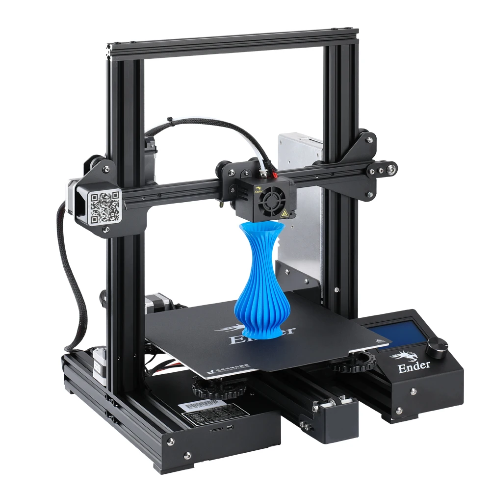 3D принтер Ender 3 Pro для объемной печати магнитная наклейка возобновление при сбоях