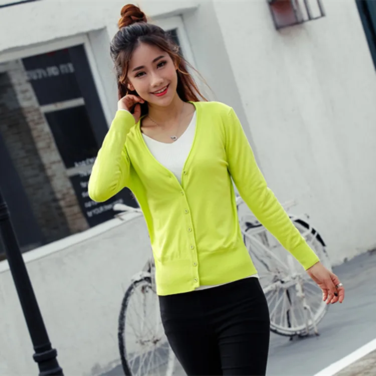 

Women's Long-sleeved Cardigan Sweater