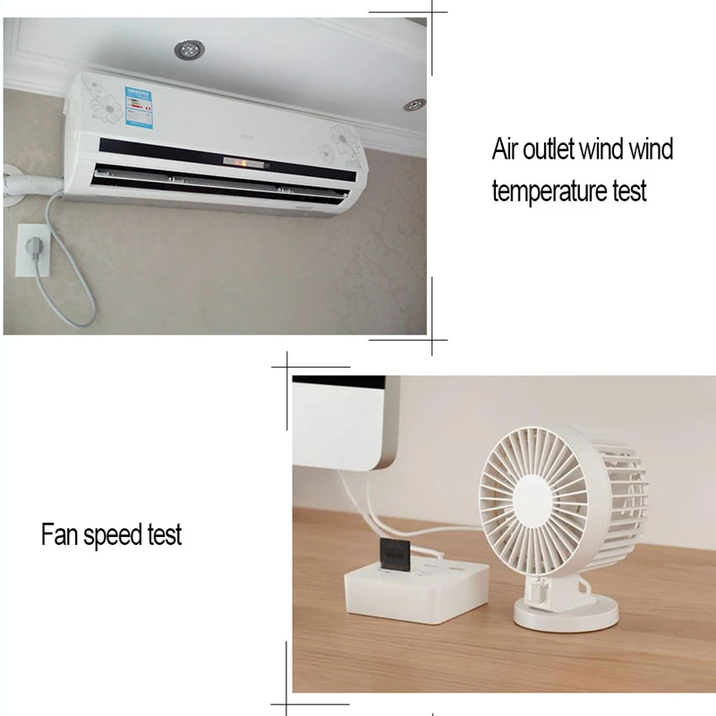 Rz818 анемометры Анемометр ЖК цифровой измеритель скорости ветра переносной