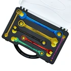 Цветной ключ-трещотка, многофункциональный, двойного назначения, открытый, передвижной шестигранный гаечный ключ, ручной инструмент, оборудование 8 мм 19 мм