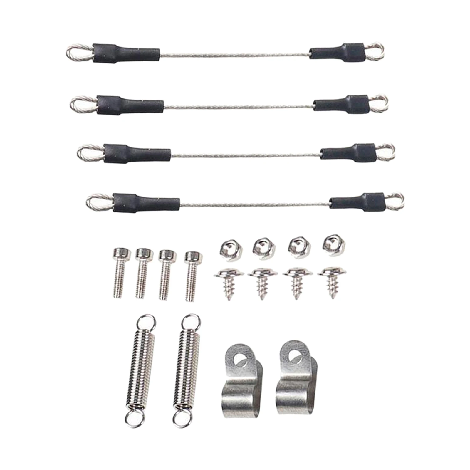 

1:10 RC Steel Rope Set Cable Steel Rope for Axial SCX10 D90 D110 TRX4 4WD RC Crawler Upgrade Parts