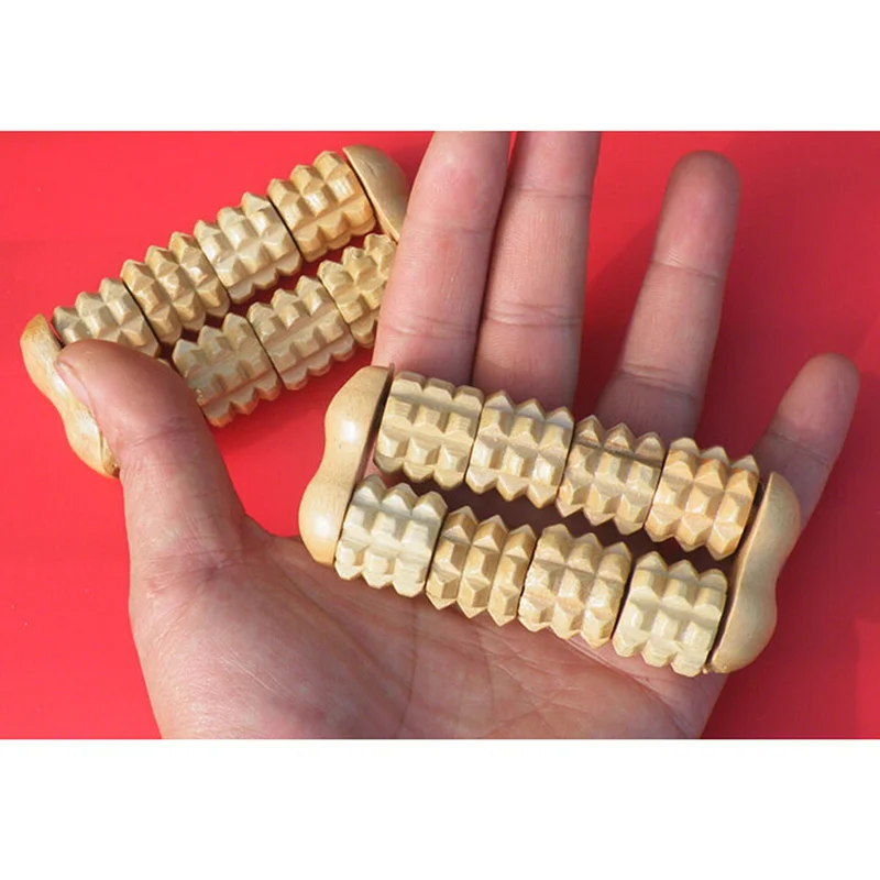 

2 шт., деревянные роликовые массажеры для рук