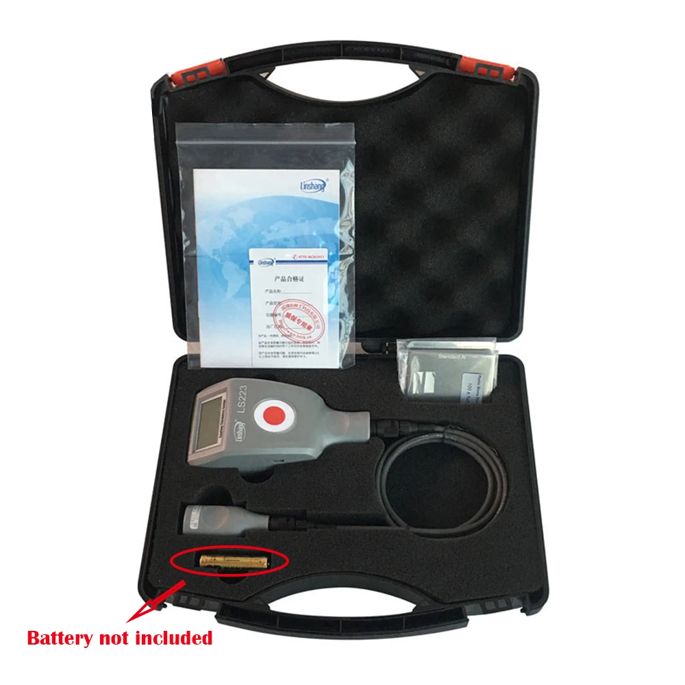 

LS223 Fe/NFe Split Type Paint Coating Thickness Gauge with F3N3 Probe 0 to 3000um Range for Non-magnetic Non-conductive Coatings