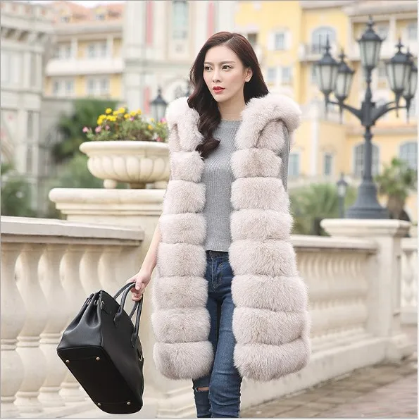 Роскошный Норковый жилет из искусственного меха XXL Женские пальто зима 2020 манто