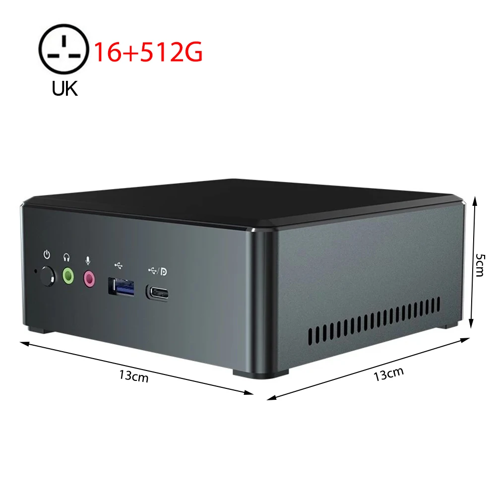 

MN27 Mini Desktop PC AMD Ryzen R7 2700U 16GB DDR4 512GB NVME SSD Mini PC Radeon Vega 10 Graphics 2.2GHz to 3.8GHz DP HD Type-C