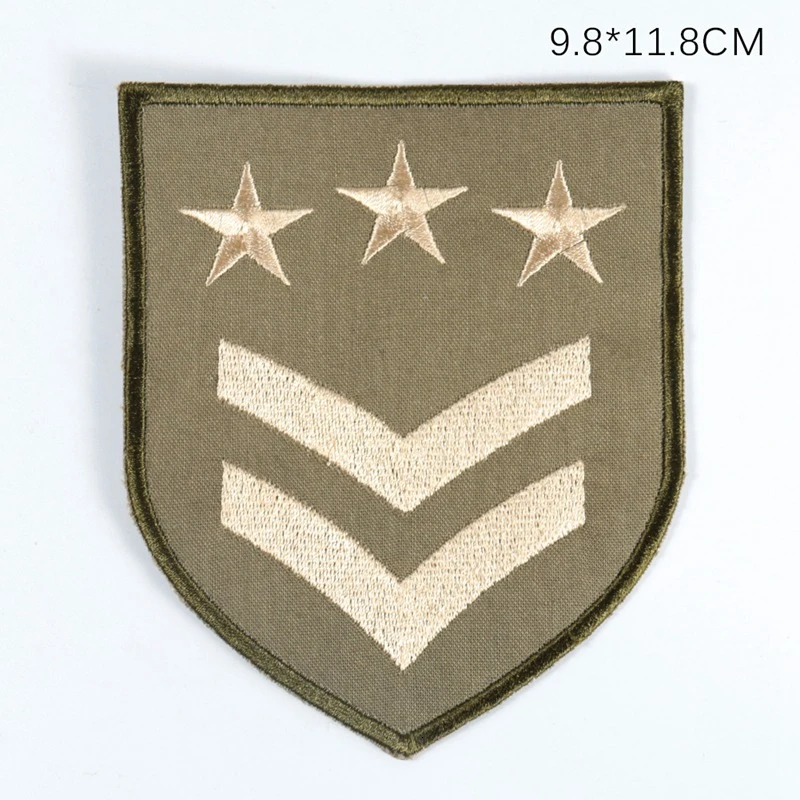 1 шт. Популярные вышитые Лоскутные Ткани Военные патчи для одежды эполетт полосы