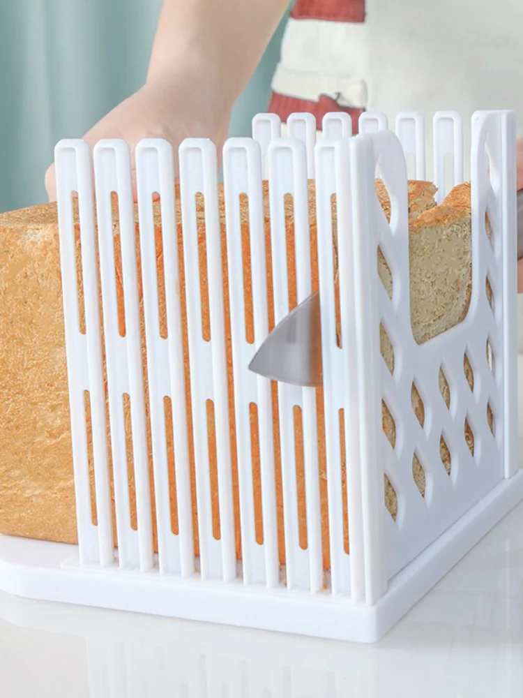 

Professional Bread Loaf Toast Cutter Slicer Slicing Cutting Guide Mold Maker Kitchen Tool Practical Bread Cutter