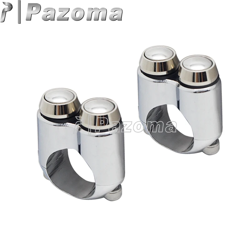 Универсальный 1 &quot7/8&quot Ручка 2 кнопки переключатель мотоцикла 22/25 мм Кафе Рейсер