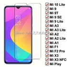 Закаленное стекло HD для Xiaomi Mi 9, 10, A3, A2 Lite, защитный чехол для Mi9 SE, 9T Pro, A1, F1, F2 Pro, X3, NFC, Защитная пленка для экрана