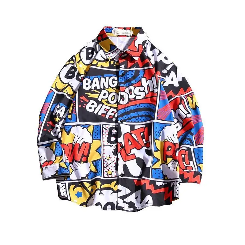 

Fashion Summer Hip Hop Shirts Men Cool Oversized Shirts Homme Japanese Mens Shirts Short Sleeve Shirt Streetwear Men Blouse
