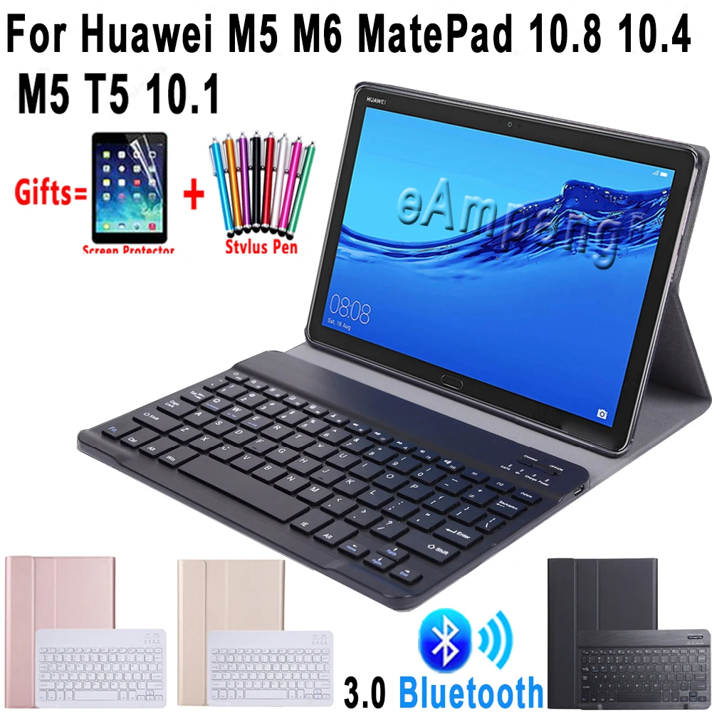 Чехол с клавиатурой для Huawei Mediapad M5 T5 10 1 M6 8 lite MatePad T10S T10 Pro 4 противоударный чехол
