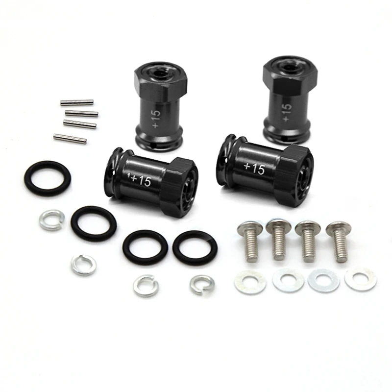 

Metal Hex Wheel Hub Extension Adapters For Traxxas 1/16 Mini E-Revo Slash Rally Summit RC Car Upgrade Parts