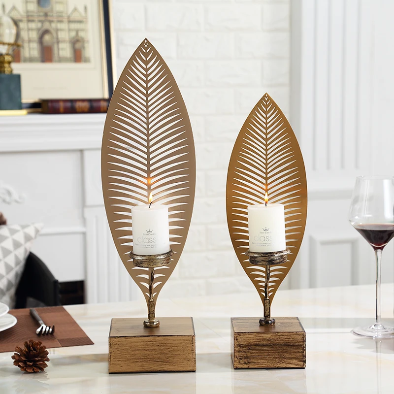 

New Chinese Transparent Luxury Retro Modern Metal Wedding Centerpiece Pillar Candle Holder Chandelier Mariage Home Decor Eg50zt