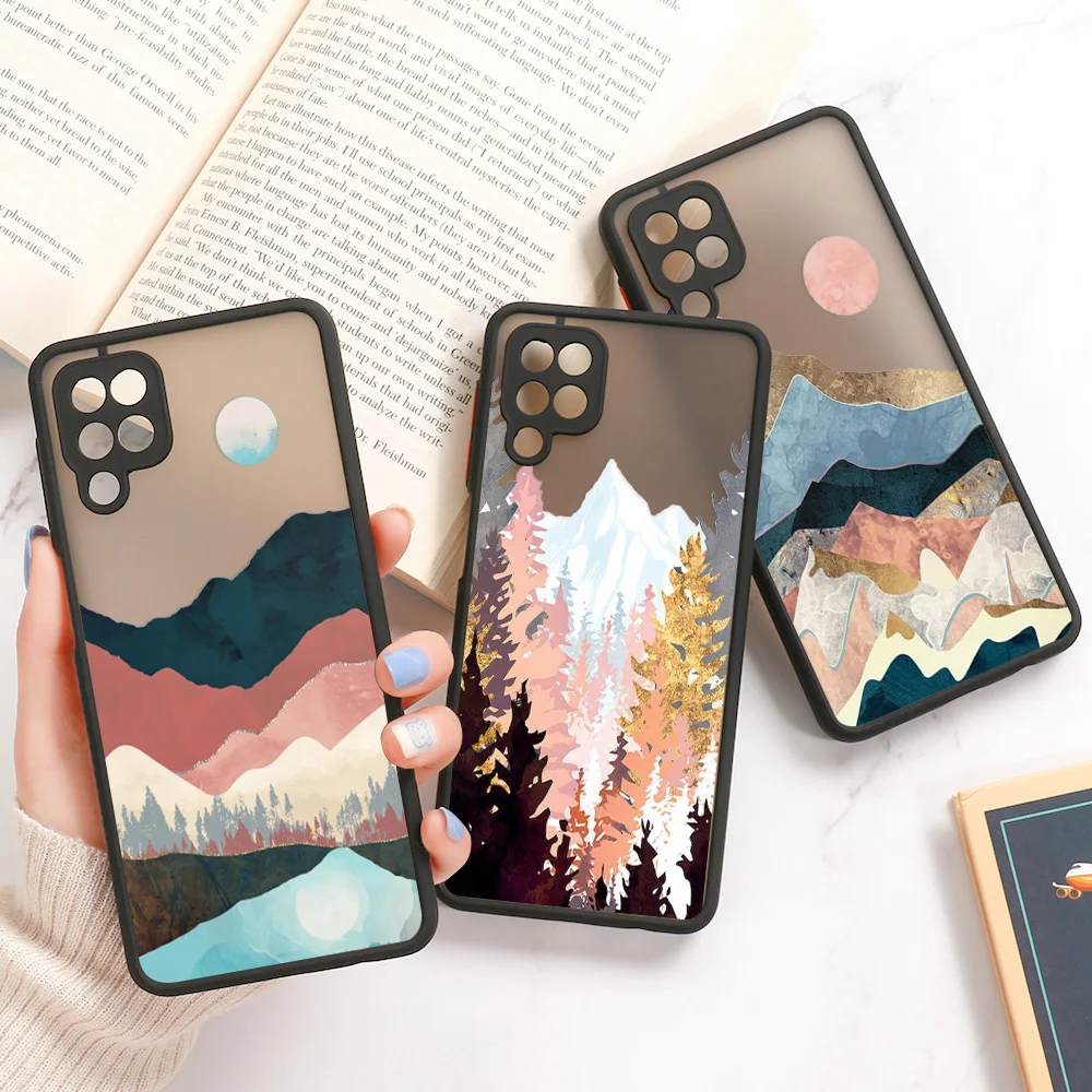 

Camera Protection A03S A51 A52 Case For Samsung A22 Case Hard PC Fundas For Samsung A12 A50 A21S A30 A31 A32 A70 A72 M31 Cover