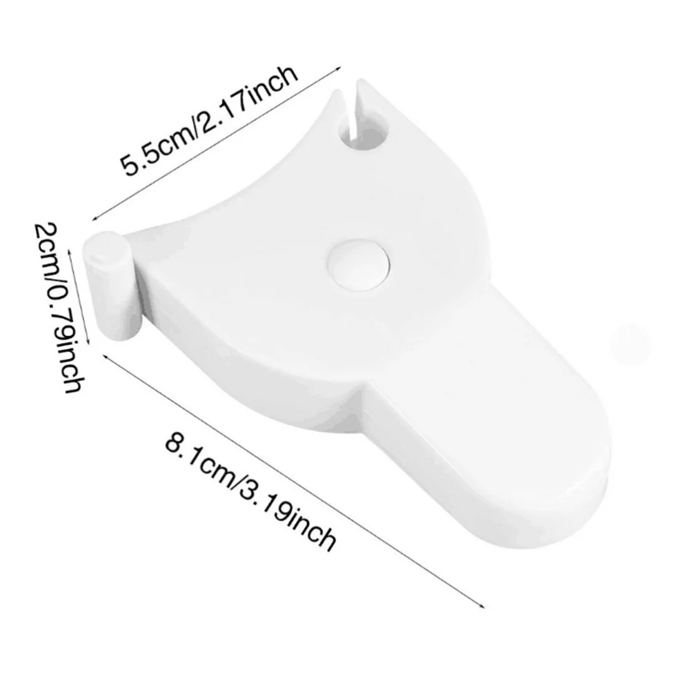 

150cm Accurate Fitness Body Tape Measuring Waist Retractable Ruler Measure (White)