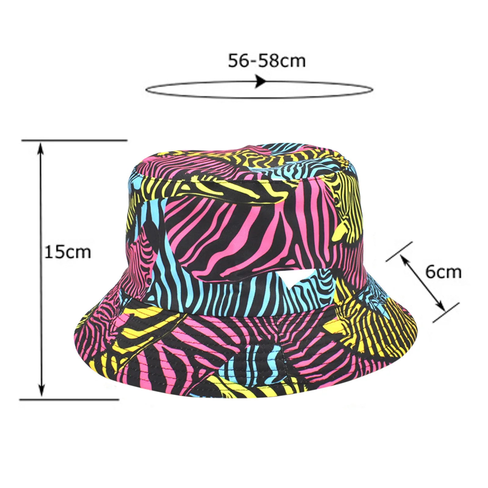 

Adult Fashion Printing Sunshade Hat Fisherman's Hat Basin Hat Outdoor Bucket Hat