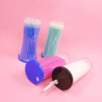 risi lash makeup tools micro brushes cotton swab eyelash extension disposable eye lash glue cleaning brushes applicator