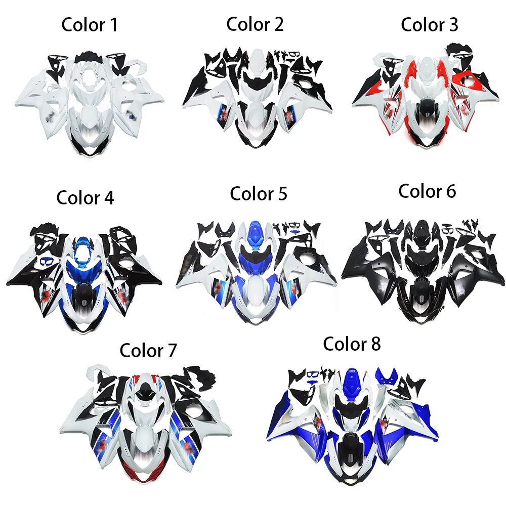 

Suitable For Suzuki GSXR1000 Moto Fairing plastic kit fuel injection motorcycle Fairing kit multi-color to choose from09-16